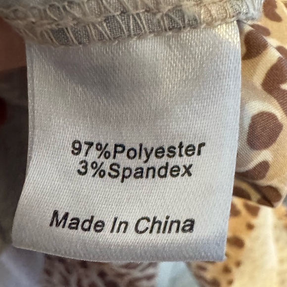 Tuckernuck Hayes Beige & Brown Leopard Print Drop Waist Shirt Dress | S - Picture 5 of 6